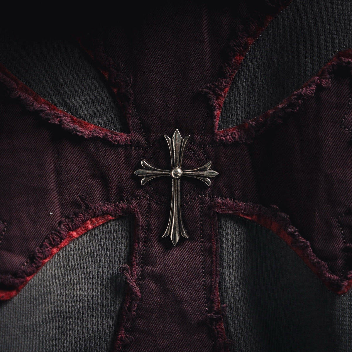 Chrome 25fw embroidered hoodie