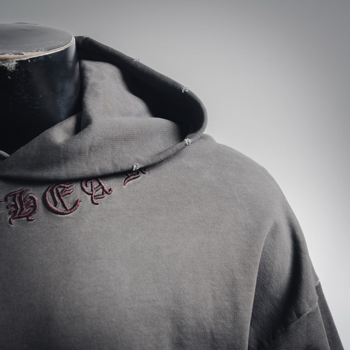 Chrome 25fw embroidered hoodie