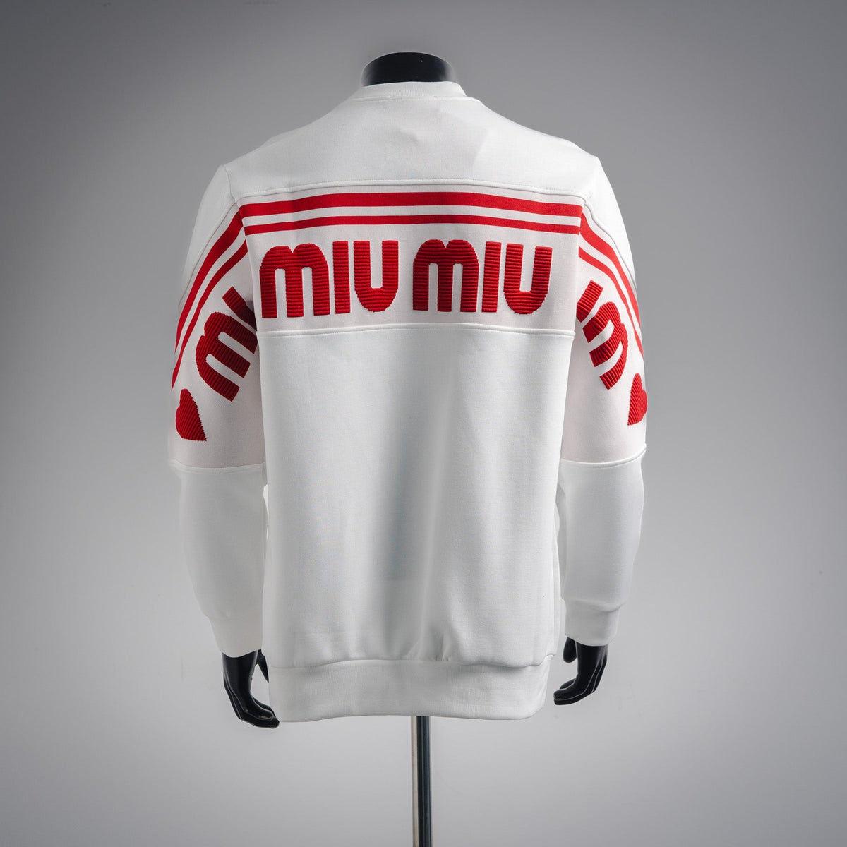 Miu 25fw jacquard sweatshirt