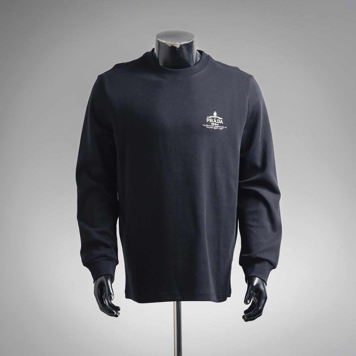Pra 25fw embroidered sweatshirt