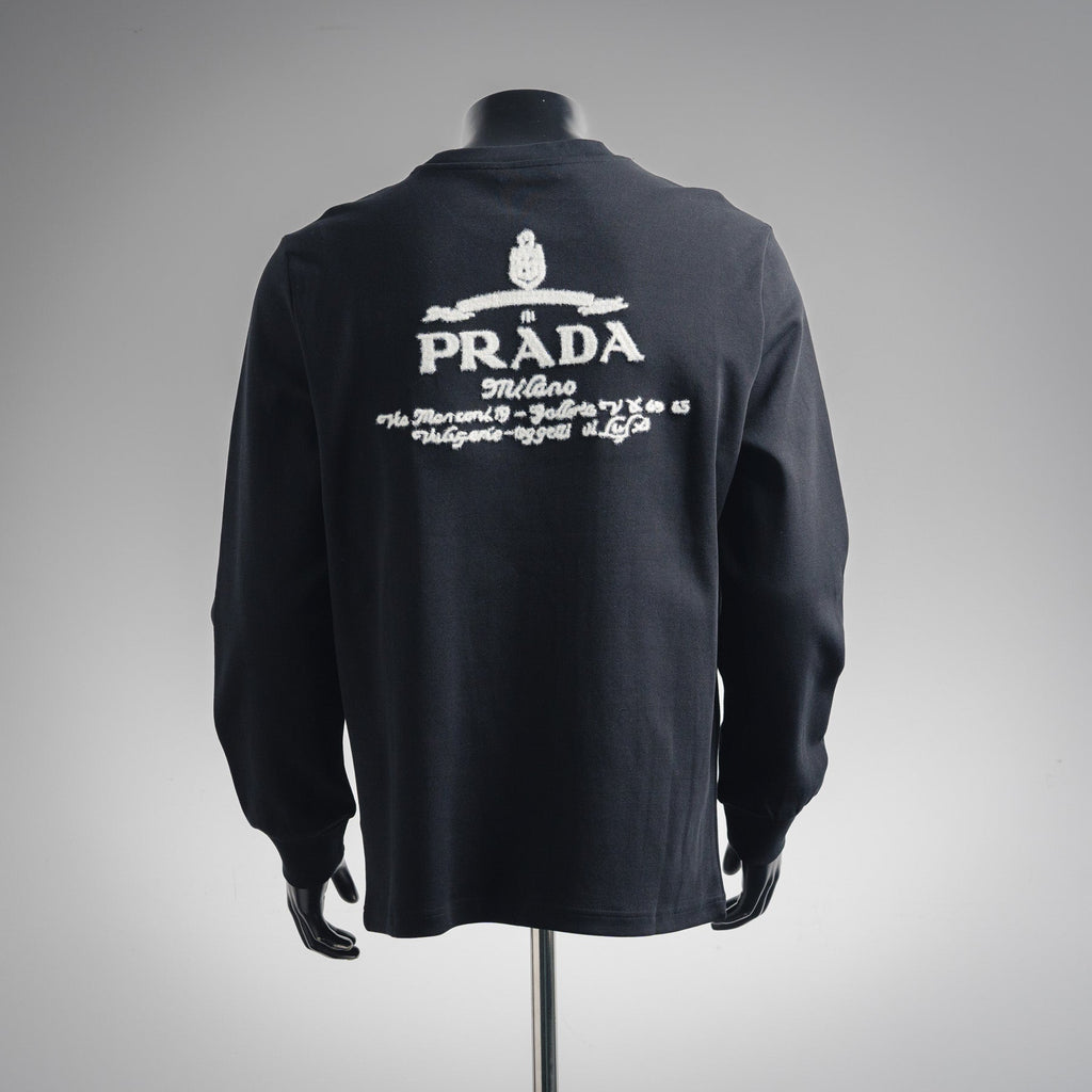 Pra 25fw embroidered sweatshirt