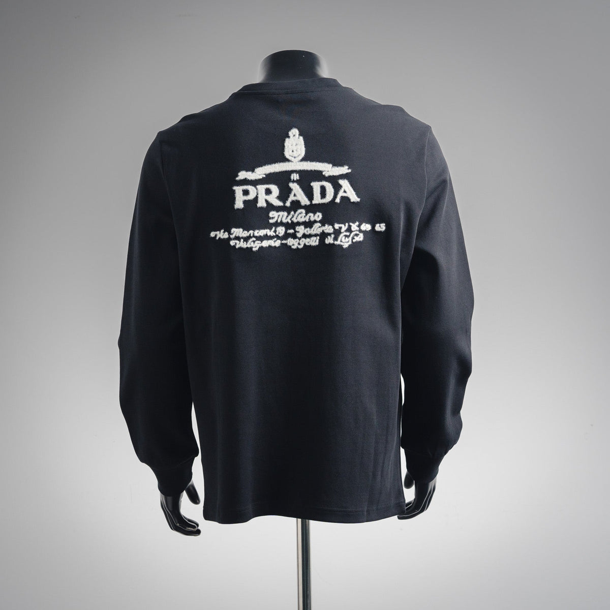 Pra 25fw embroidered sweatshirt
