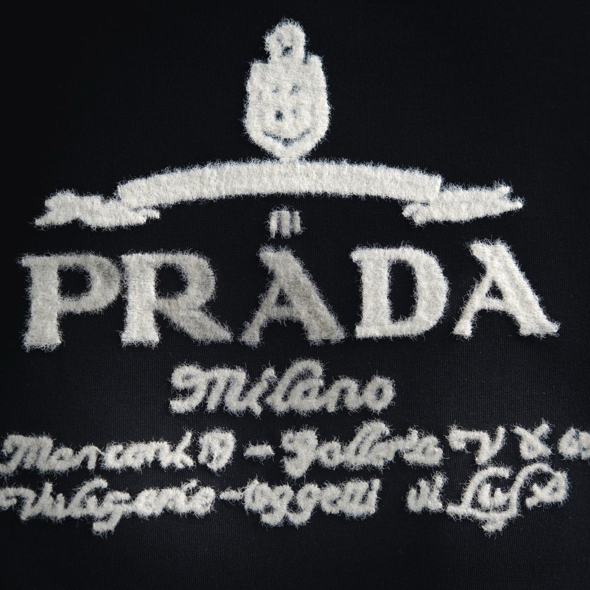Pra 25fw embroidered sweatshirt