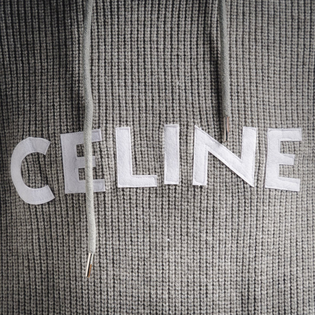 Cel 25fw knitted hoodie
