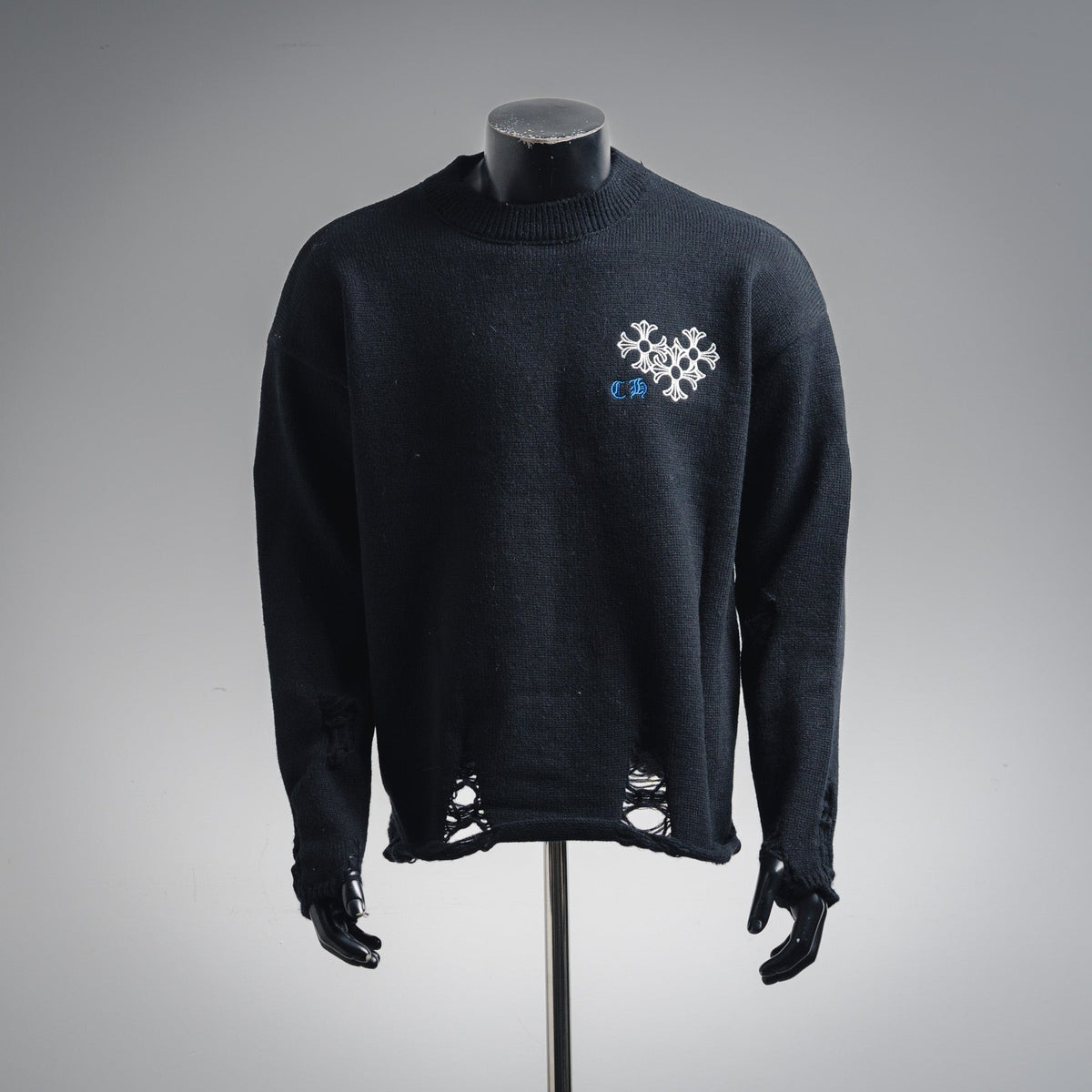 Chrome 25fw embroidered sweater