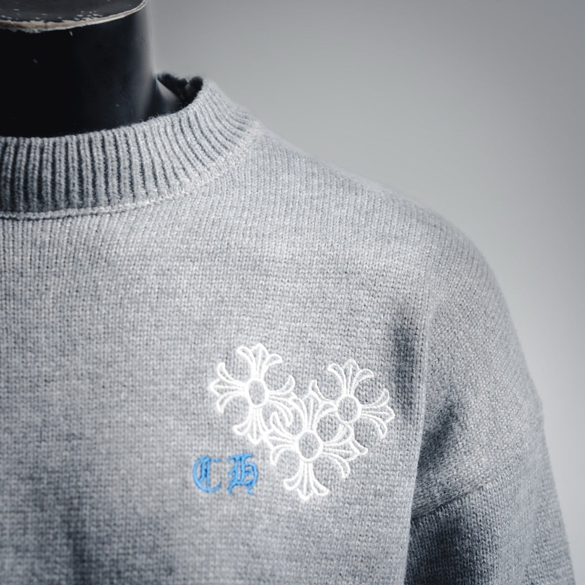 Chrome 25fw embroidered sweater