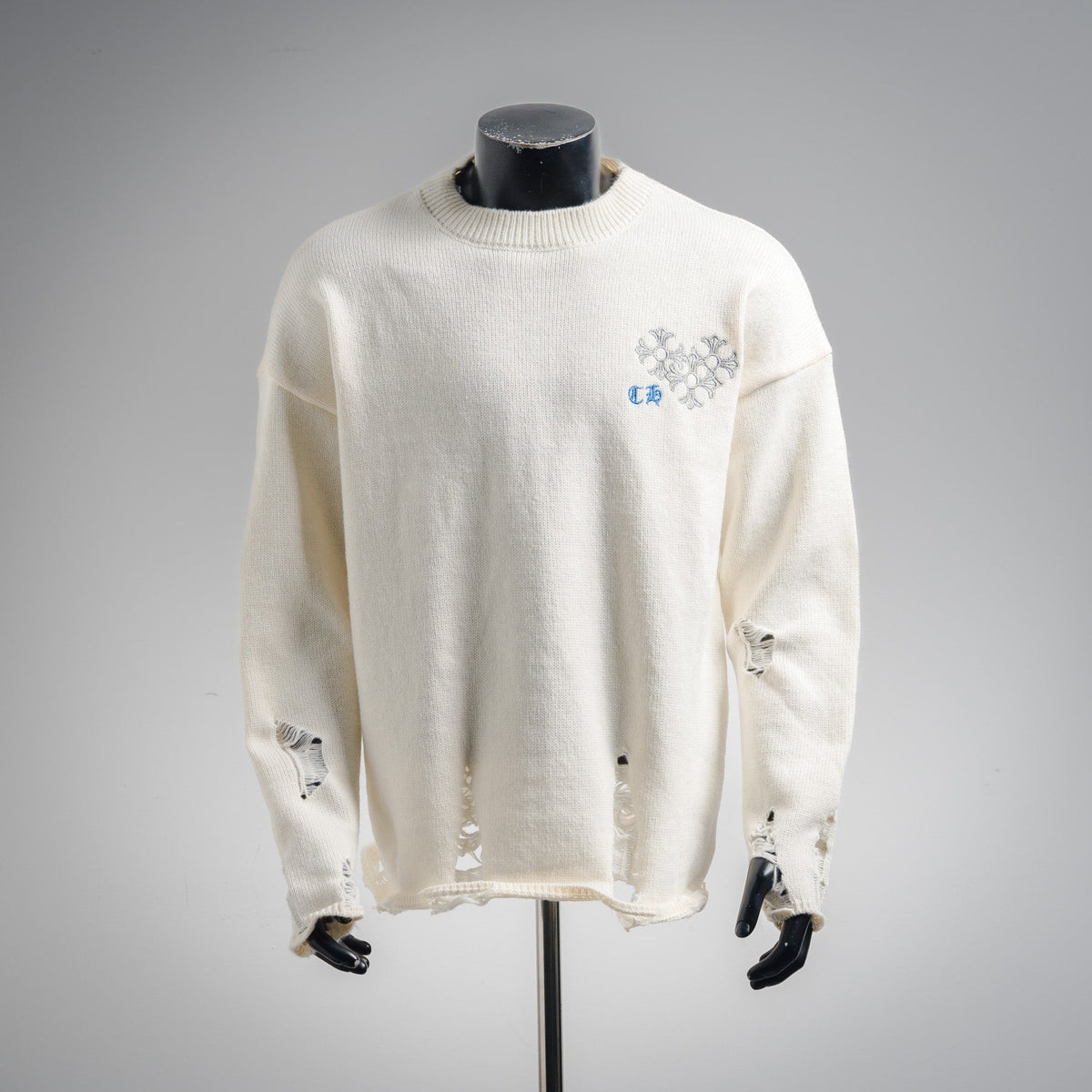 Chrome 25fw embroidered sweater
