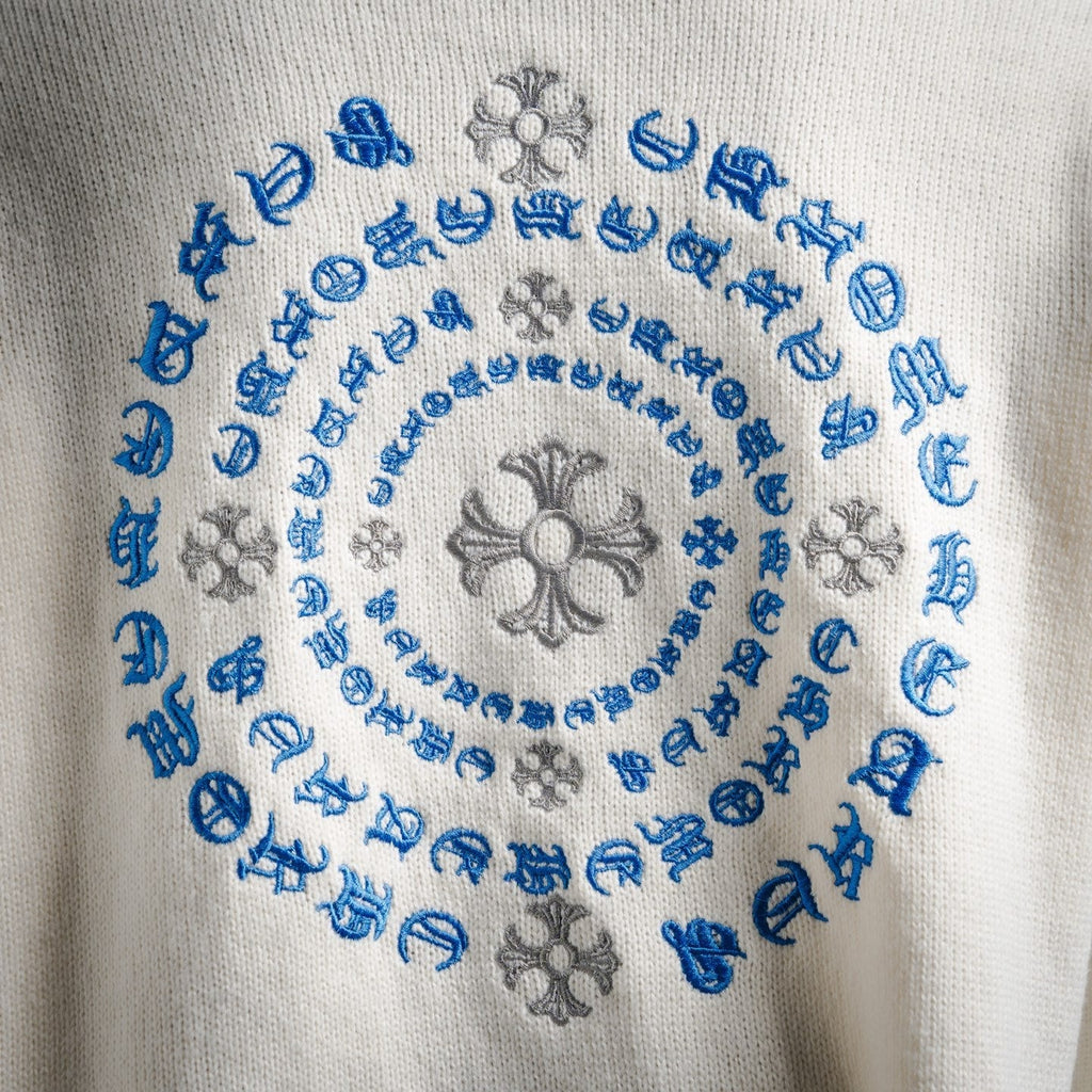 Chrome 25fw embroidered sweater