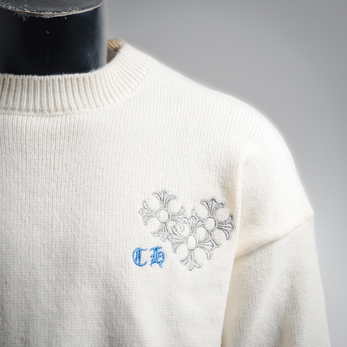 Chrome 25fw embroidered sweater