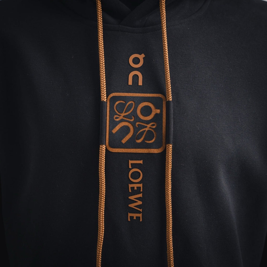 Loe 25fw printed hoodie