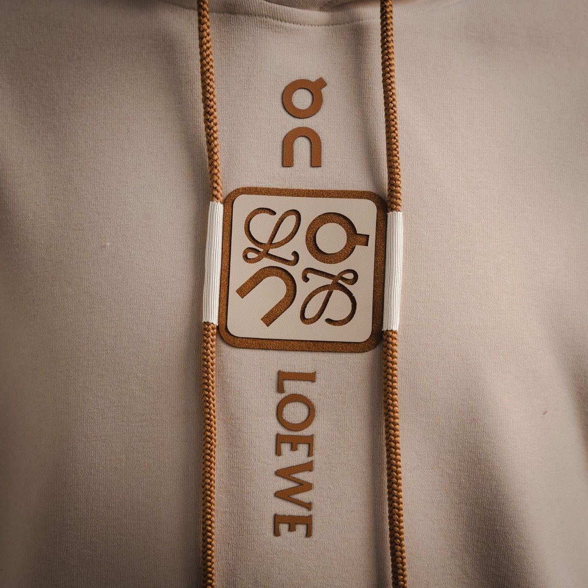 Loe 25fw printed hoodie