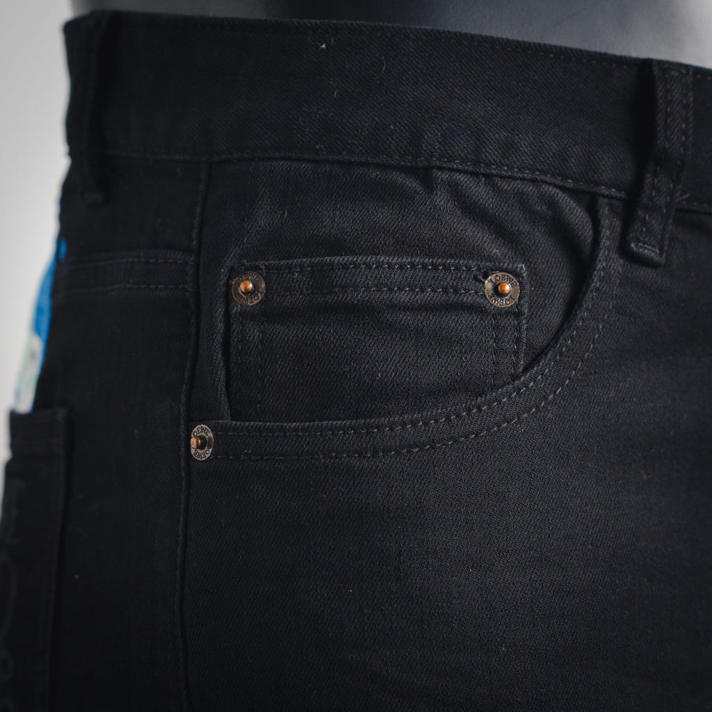Loe 25fw embroidered jeans