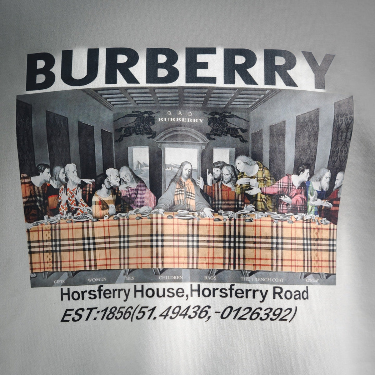 Burbery 25fw printed sweatshirt
