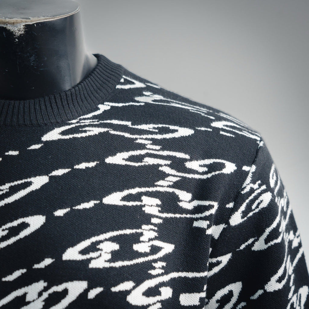 Guc 25fw jacquard sweater