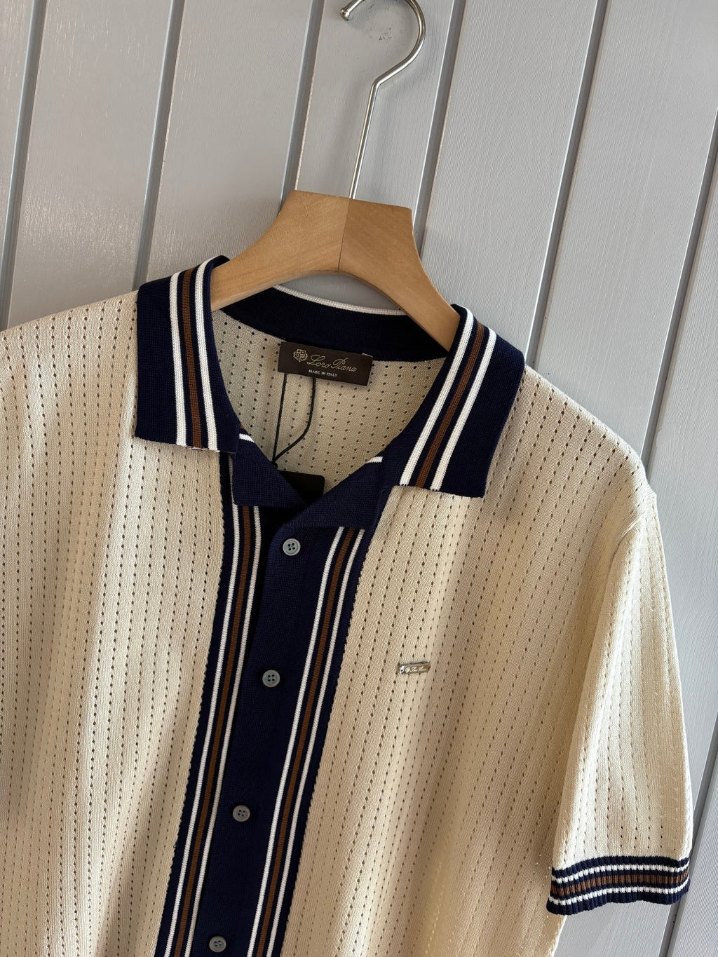 Loro 25fw jacquard t-shirt