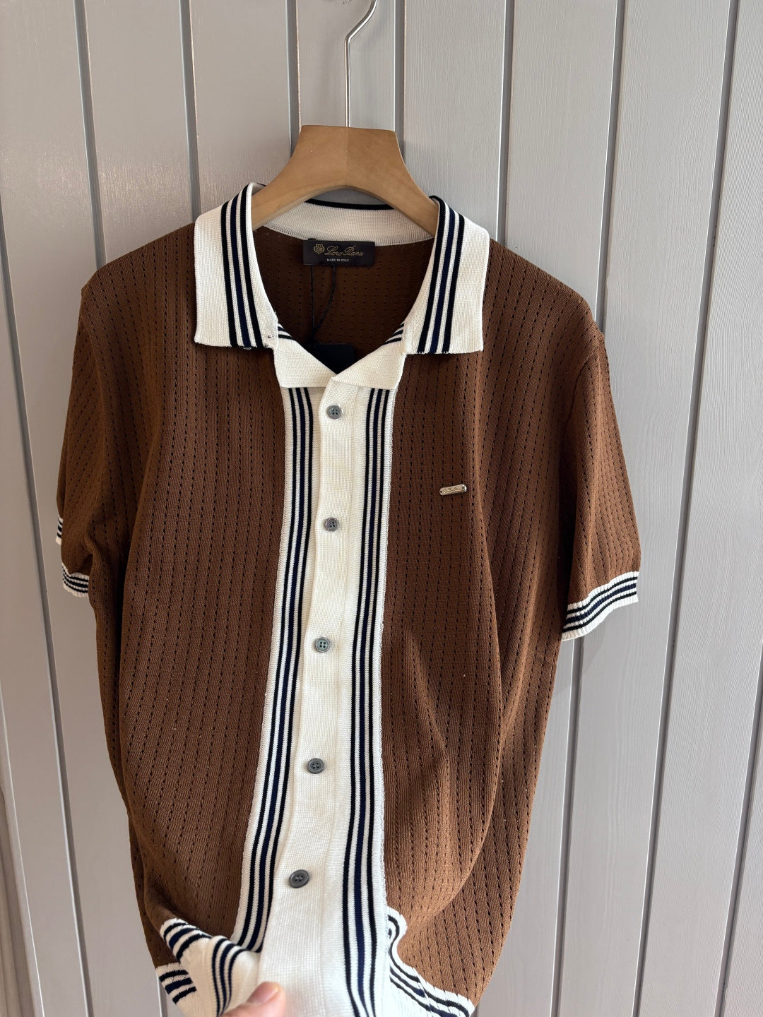 Loro 25fw jacquard t-shirt