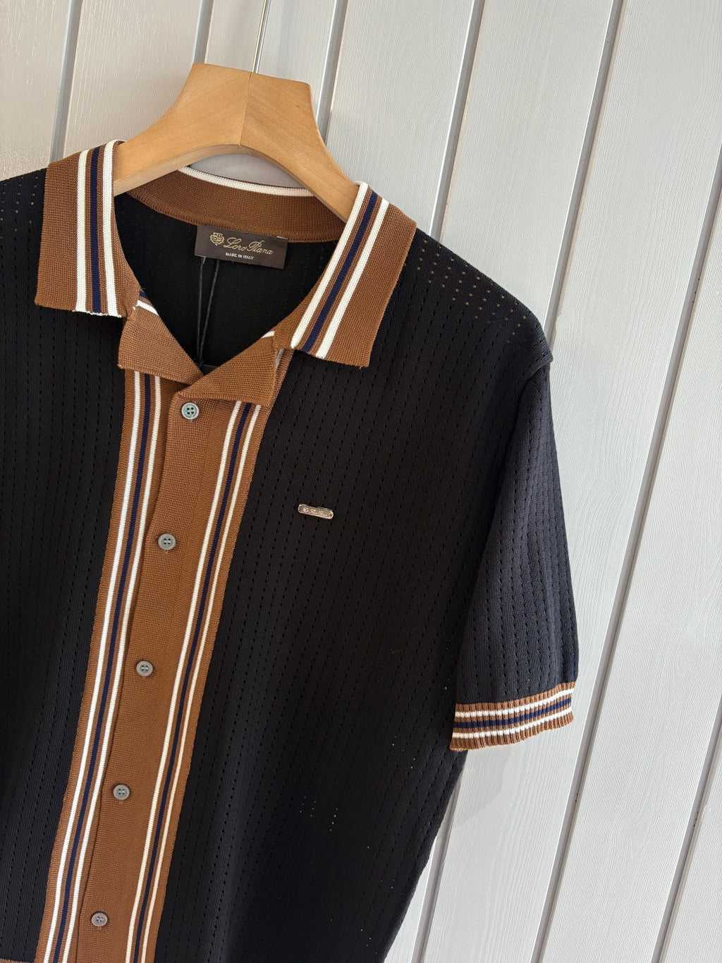 Loro 25fw jacquard t-shirt