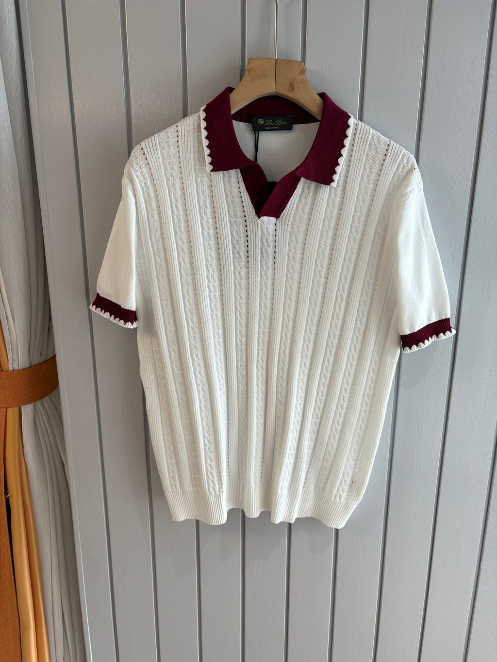 Loro 25fw jacquard t-sshirt