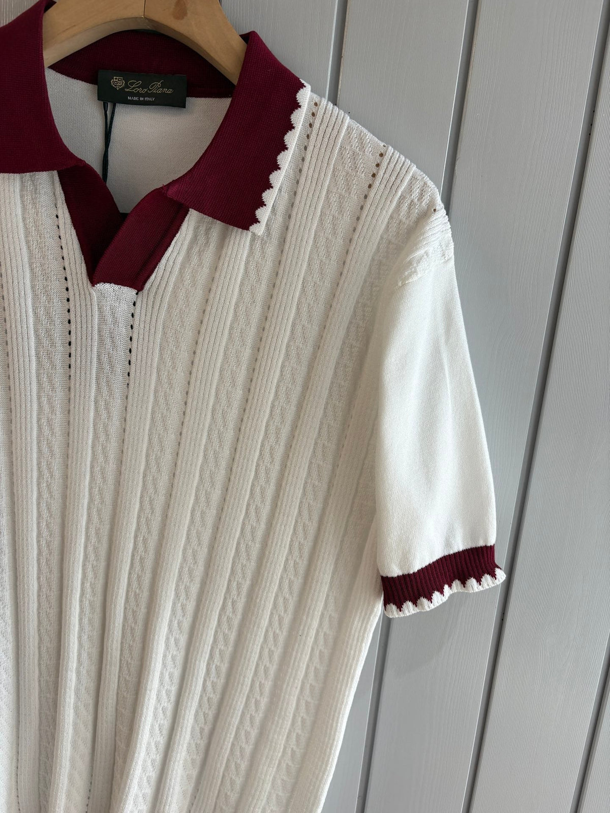 Loro 25fw jacquard t-shirt