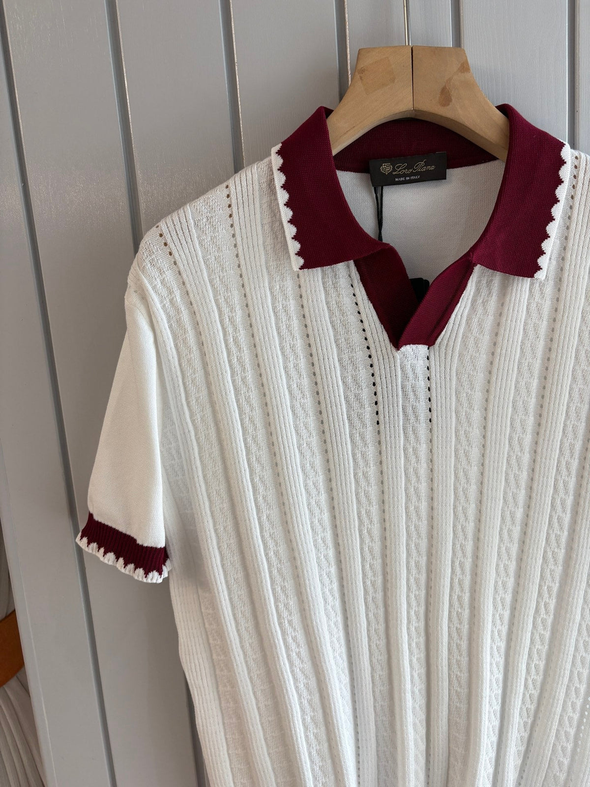 Loro 25fw jacquard t-sshirt