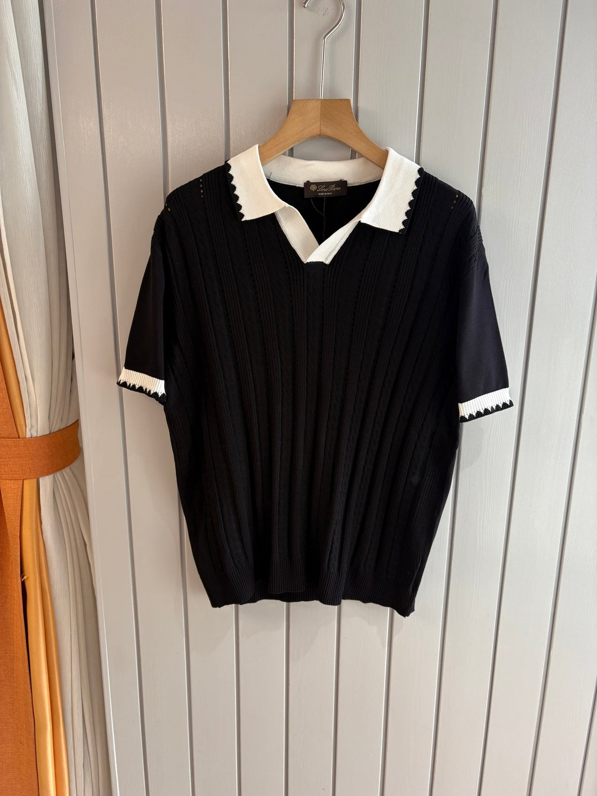 Loro 25fw jacquard t-sshirt