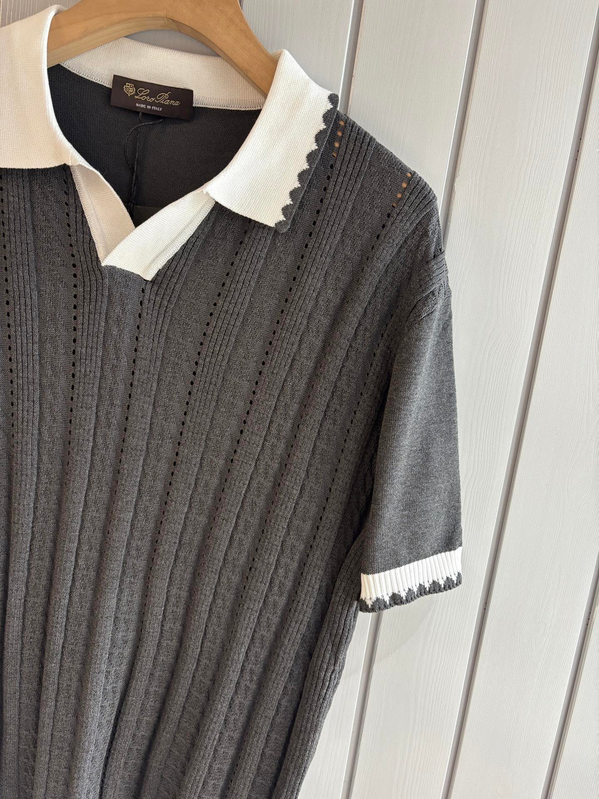Loro 25fw jacquard t-shirt