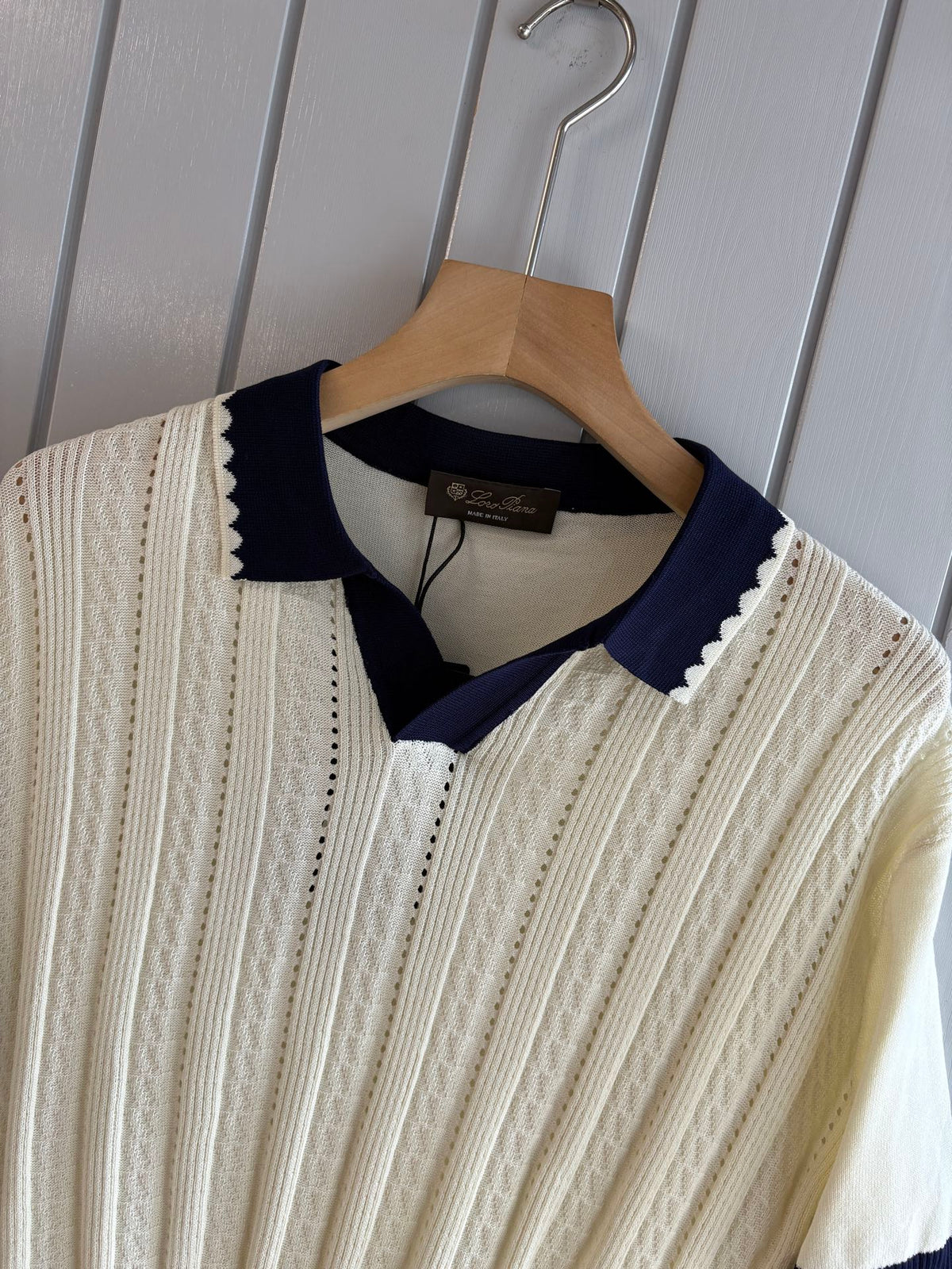 Loro 25fw jacquard t-shirt
