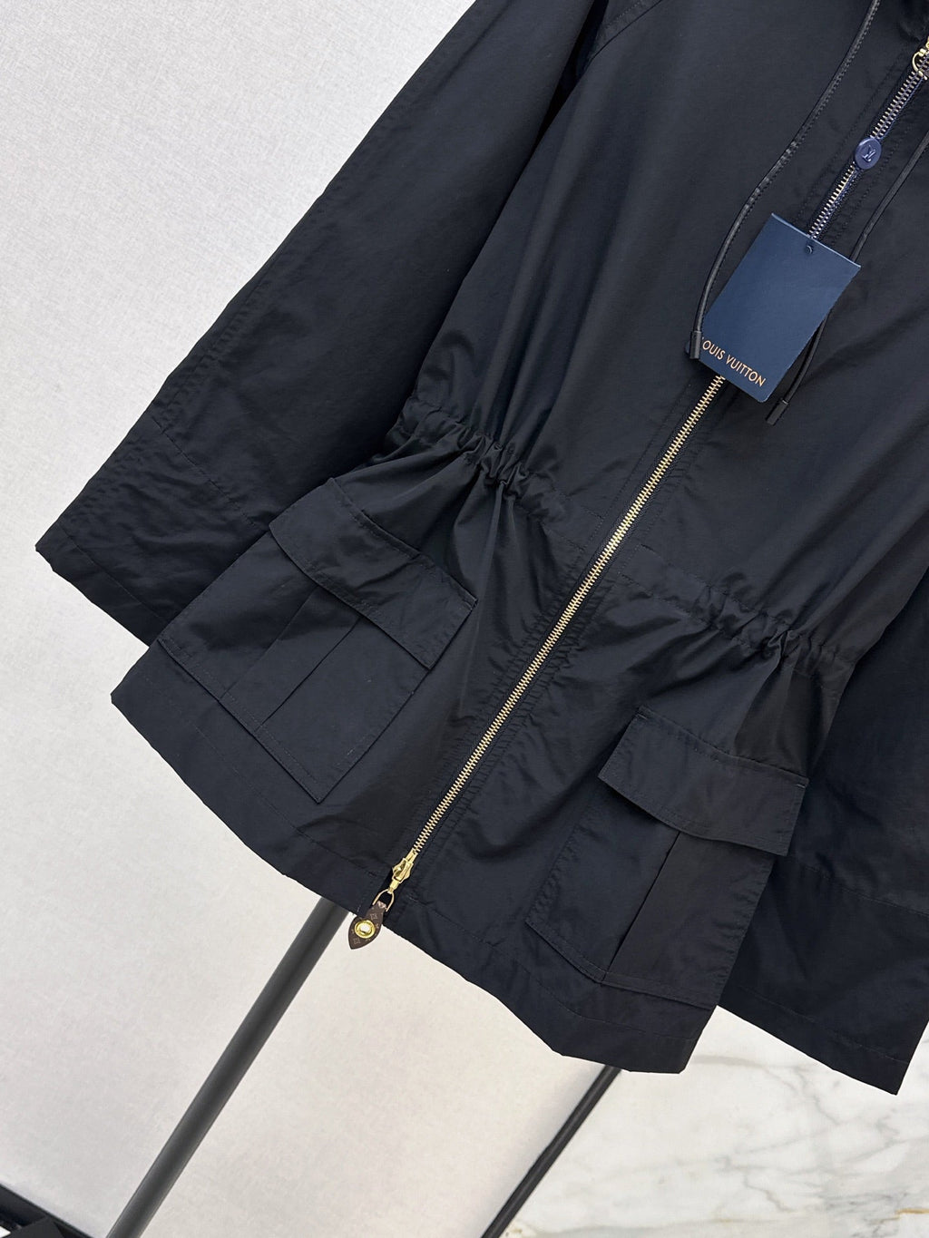 26FW New Hooded Trench Coat with Leather Tab Detail 🖤