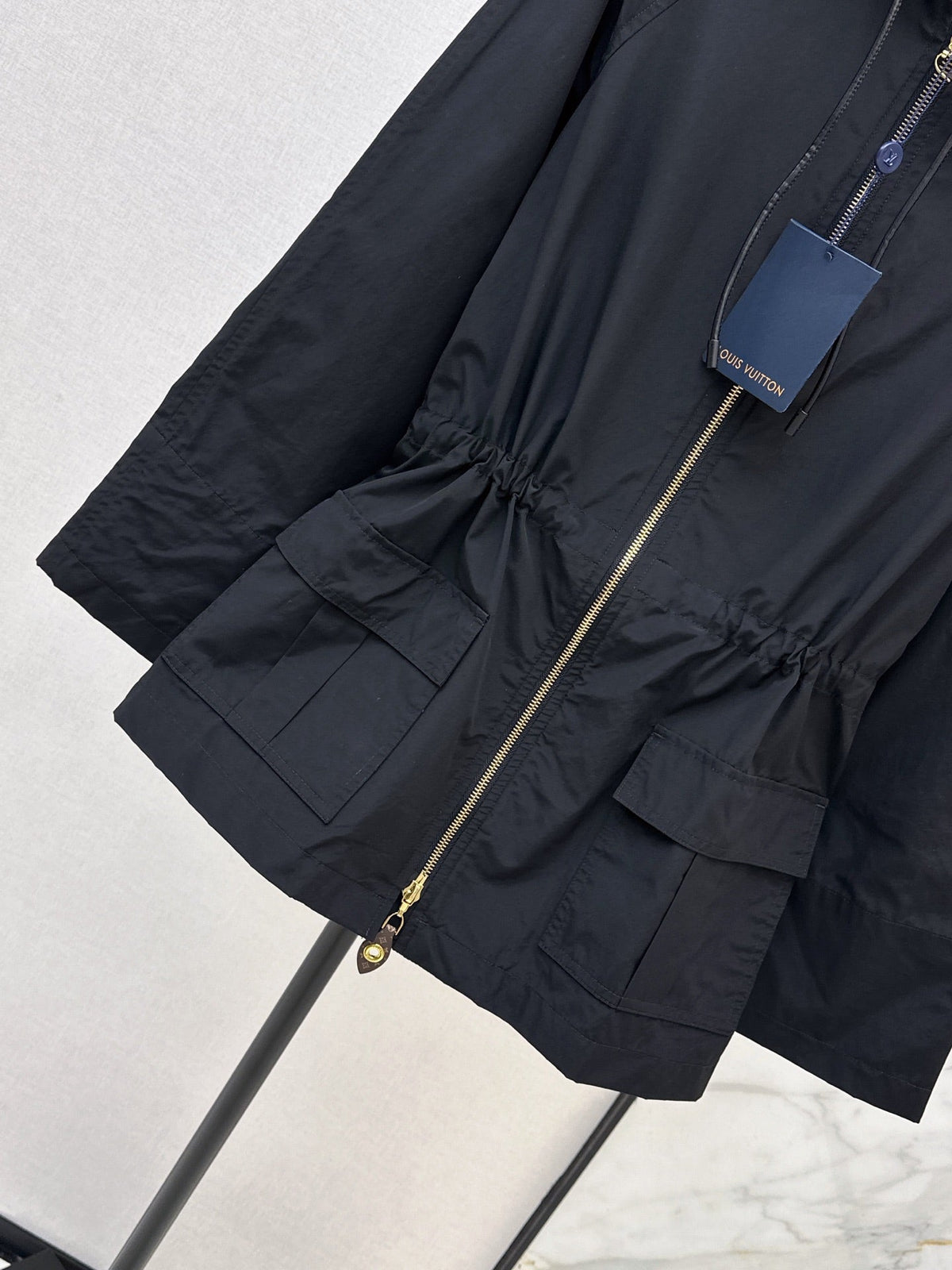 26FW New Hooded Trench Coat with Leather Tab Detail 🖤