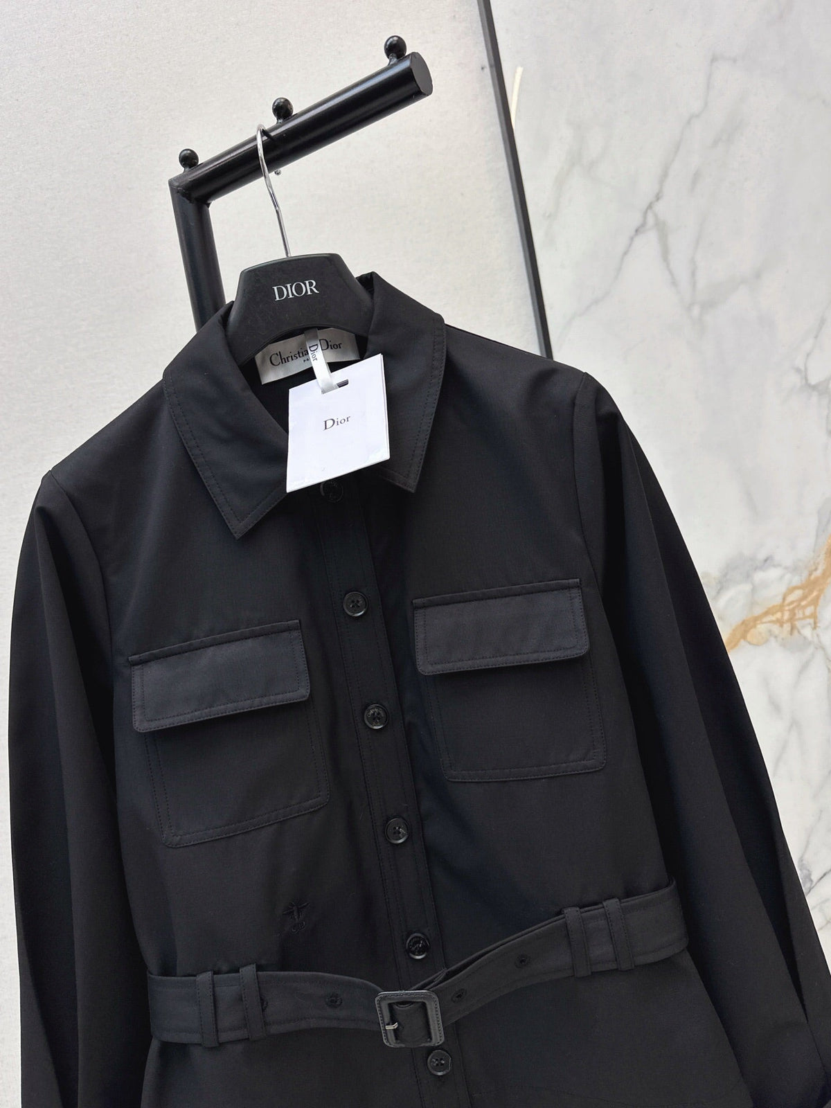 26FW New Cropped Trench Coat with Cinched-Waist Design 🖤