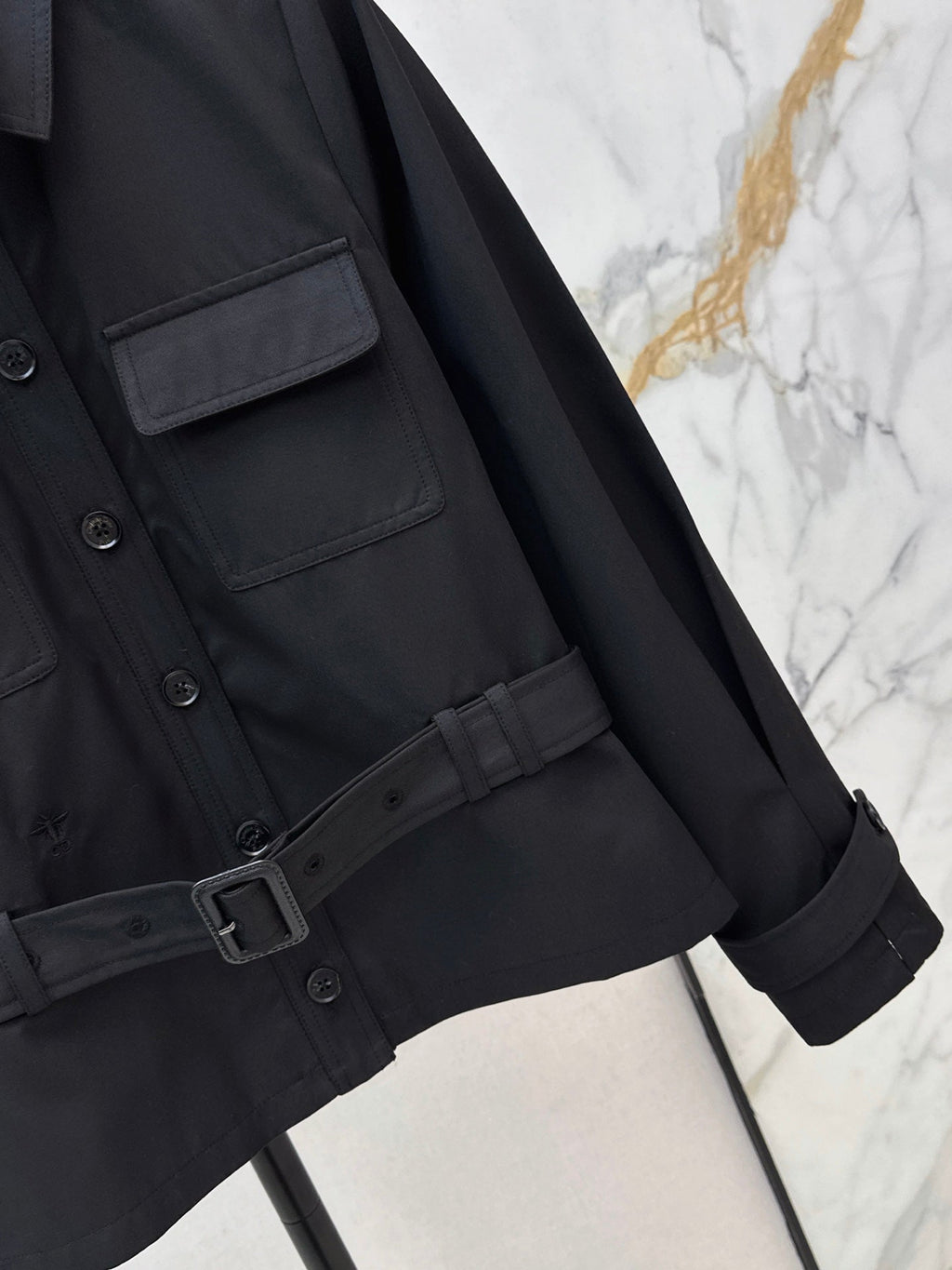 26FW New Cropped Trench Coat with Cinched-Waist Design 🖤