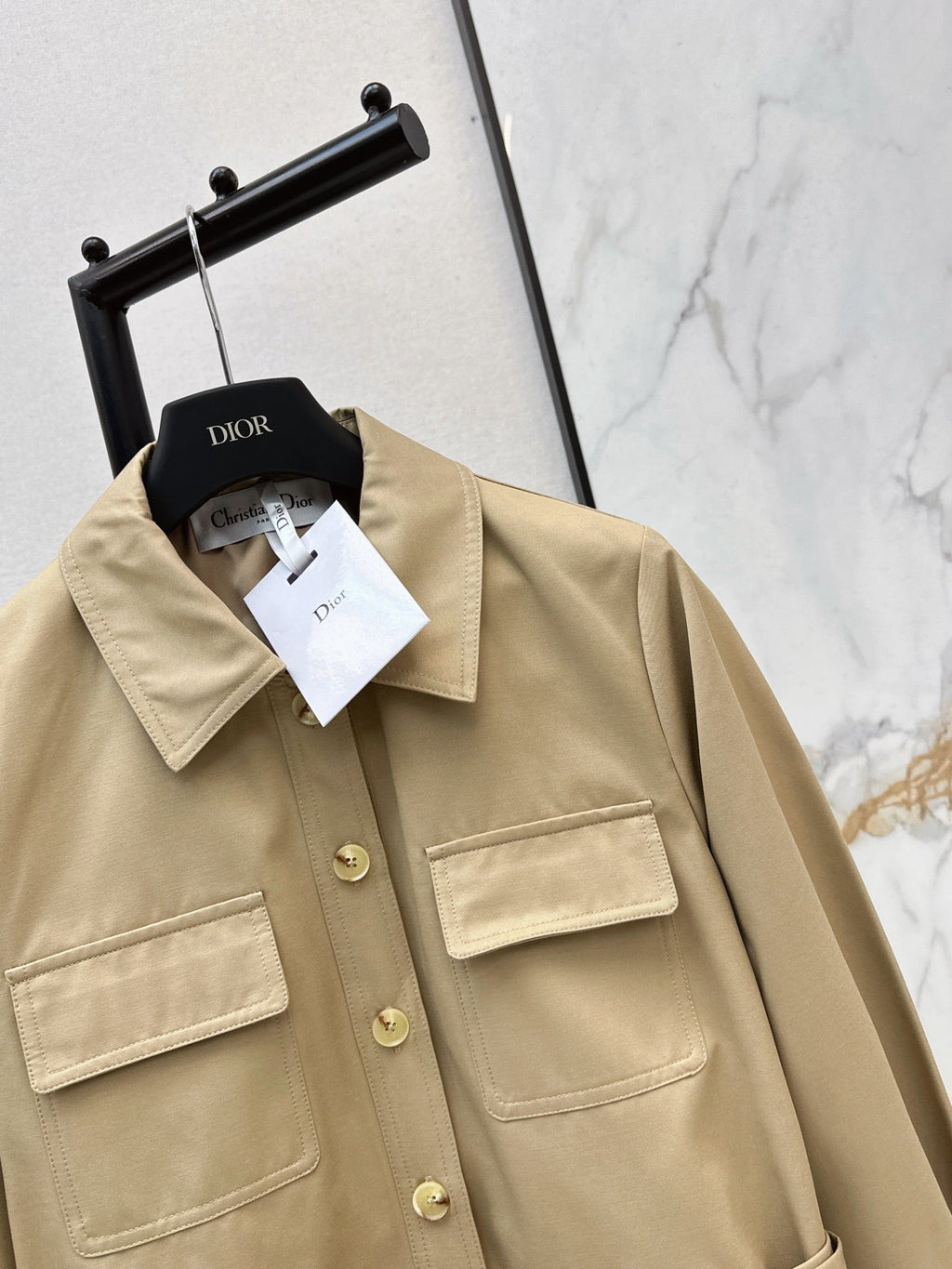 26FW New Cropped Trench Coat with Cinched-Waist Design 🖤