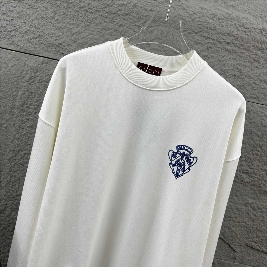 Early Autumn to Winter New Arrivals: Embroidered Long Sleeve Sweatshirt