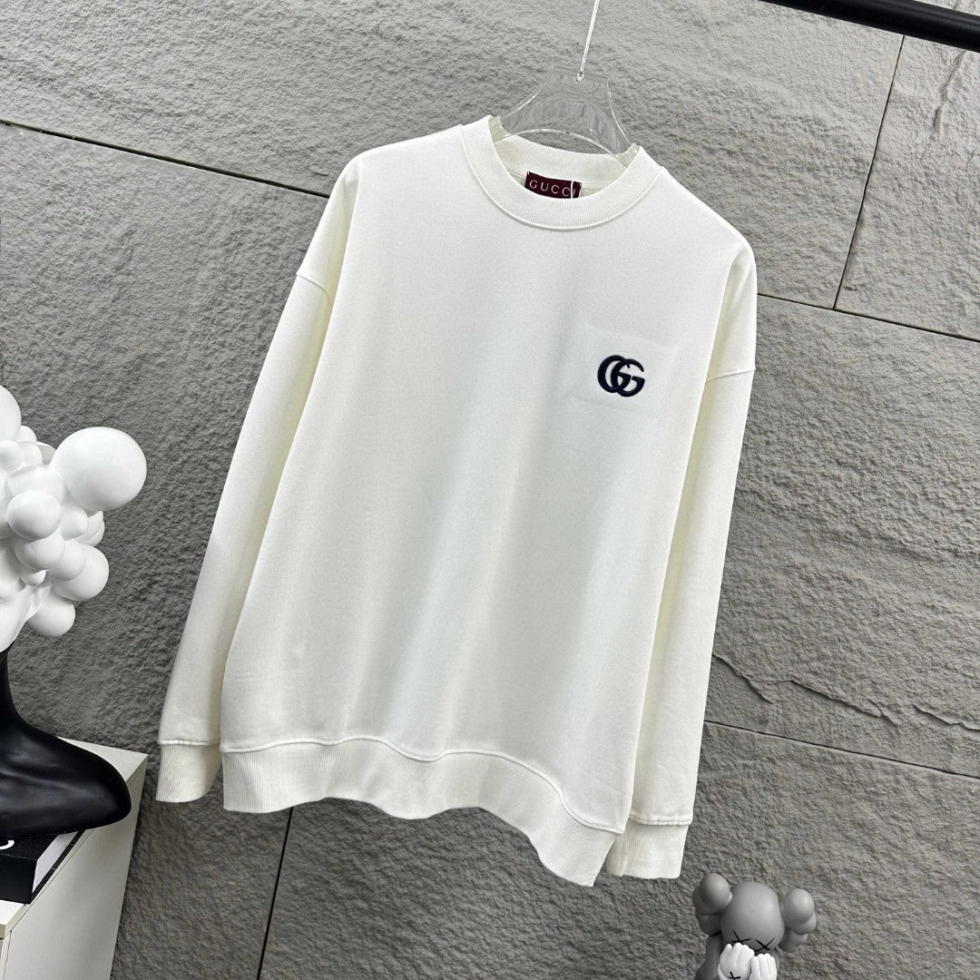 Early Autumn to Winter New Arrivals: Embroidered Long Sleeve Sweatshirt