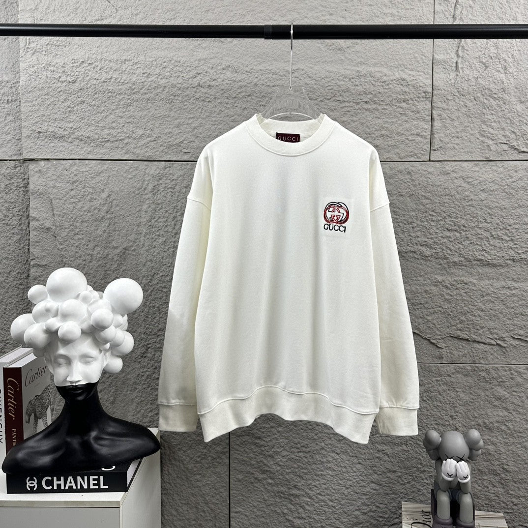 Early Autumn to Winter New Arrivals: Embroidered Long Sleeve Sweatshirt