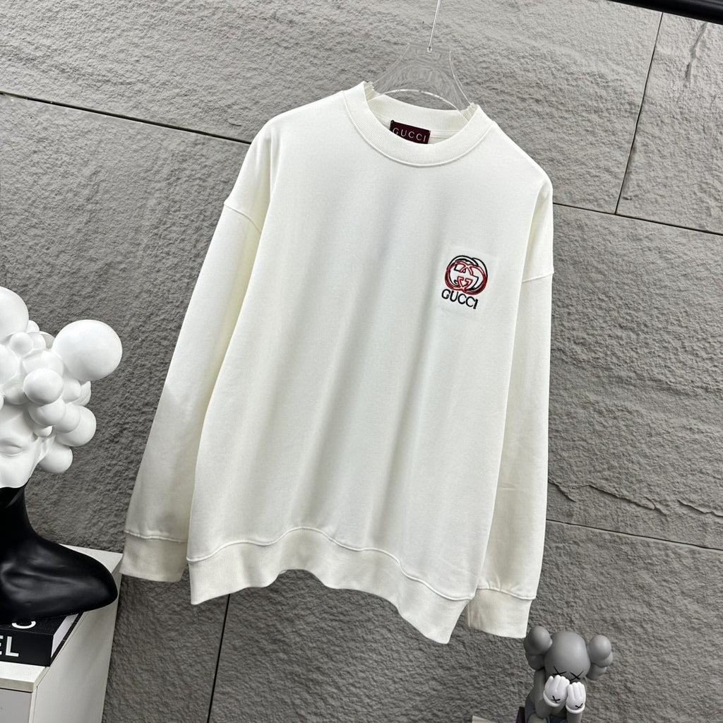 Early Autumn to Winter New Arrivals: Embroidered Long Sleeve Sweatshirt