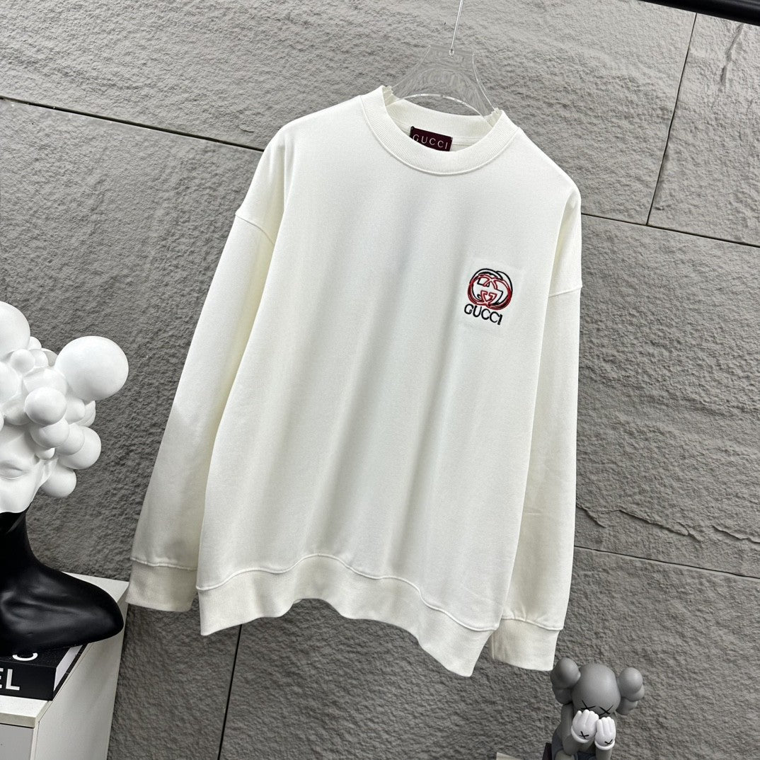 Early Autumn to Winter New Arrivals: Embroidered Long Sleeve Sweatshirt