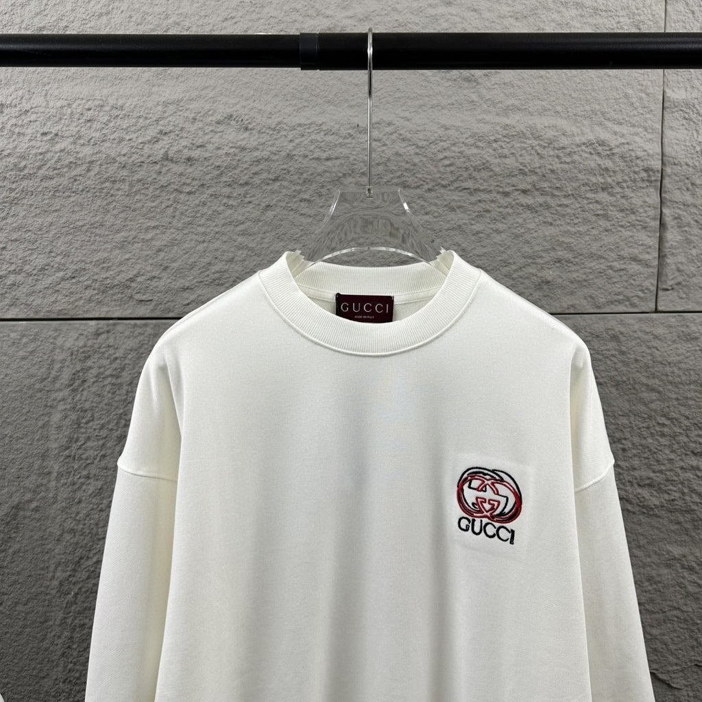 Early Autumn to Winter New Arrivals: Embroidered Long Sleeve Sweatshirt