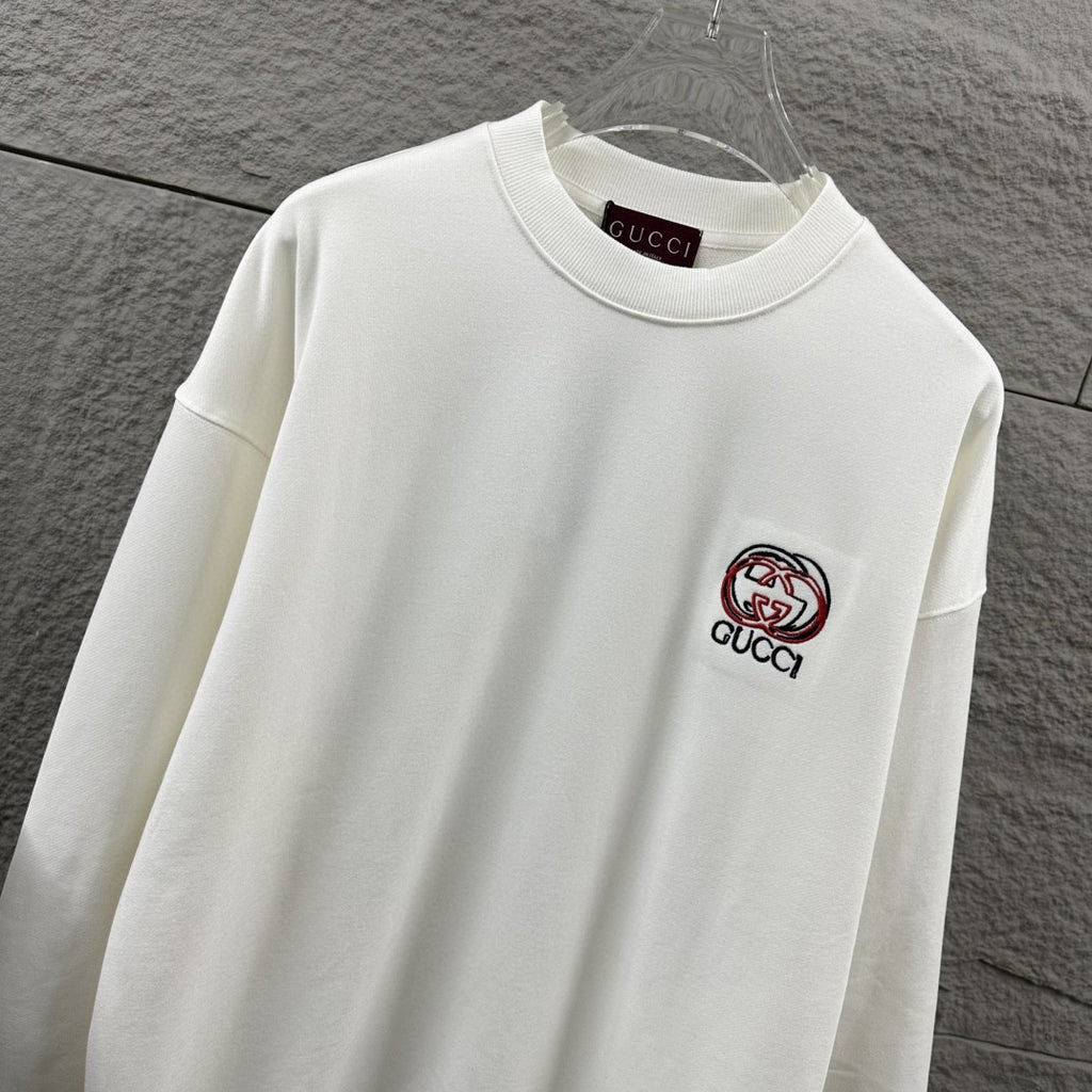 Early Autumn to Winter New Arrivals: Embroidered Long Sleeve Sweatshirt