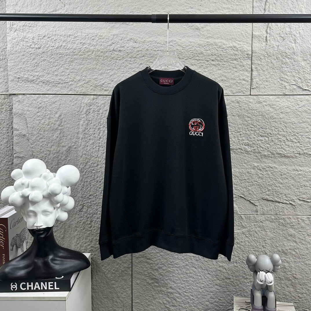 Early Autumn to Winter New Arrivals: Embroidered Long Sleeve Sweatshirt
