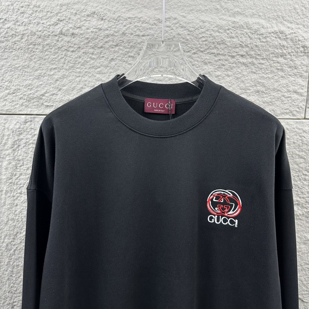 Early Autumn to Winter New Arrivals: Embroidered Long Sleeve Sweatshirt