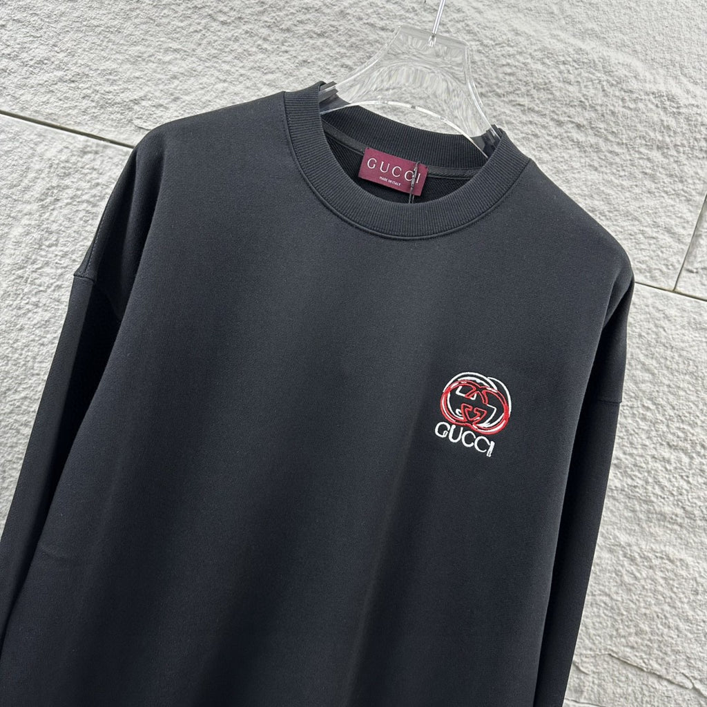 Early Autumn to Winter New Arrivals: Embroidered Long Sleeve Sweatshirt