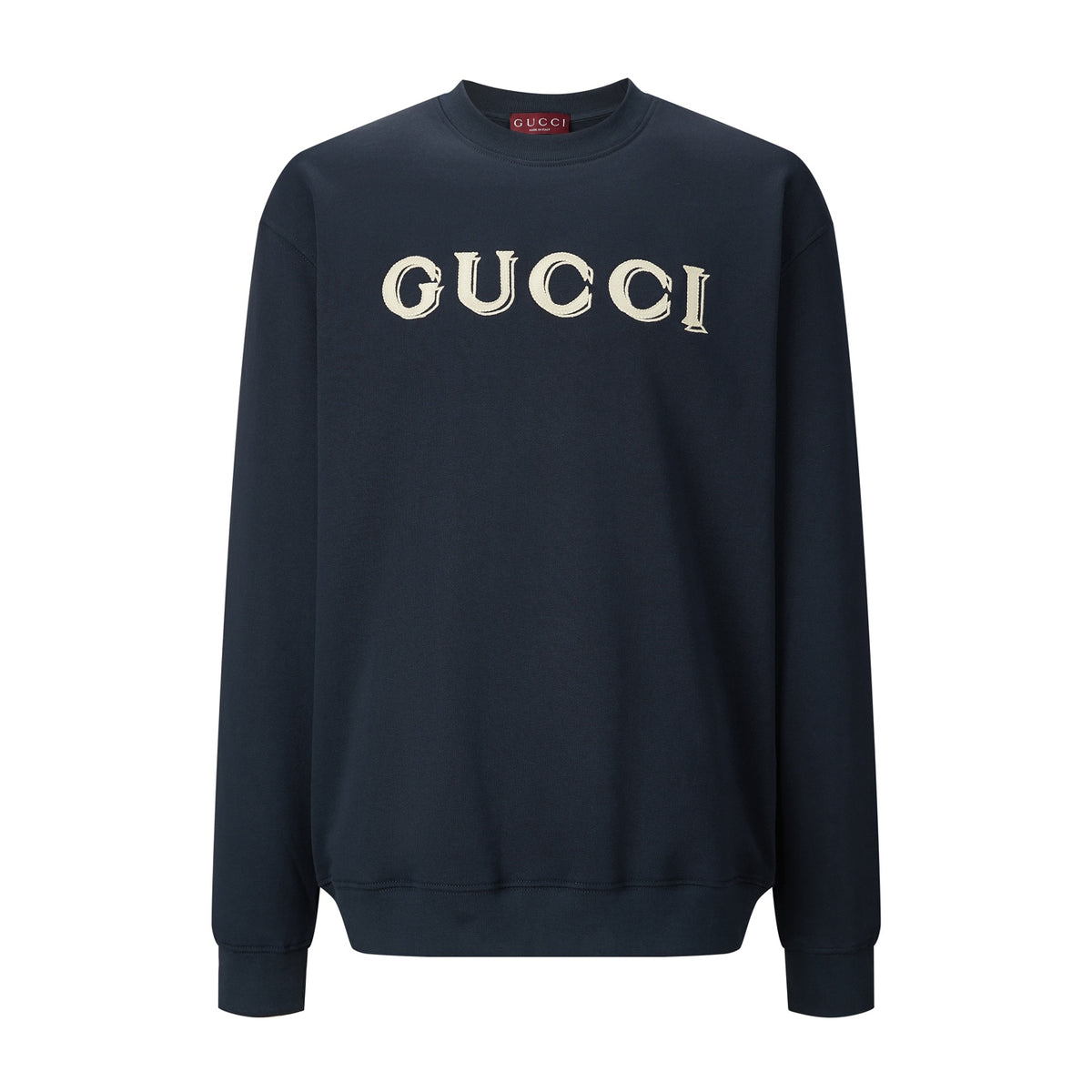 Embroidered logo hoodie with letters