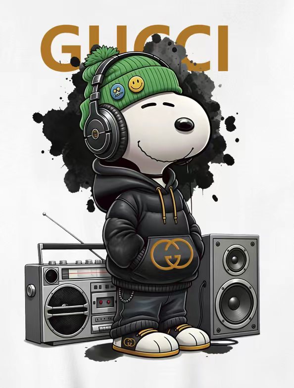 Hip hop printed hooded sweatshirt