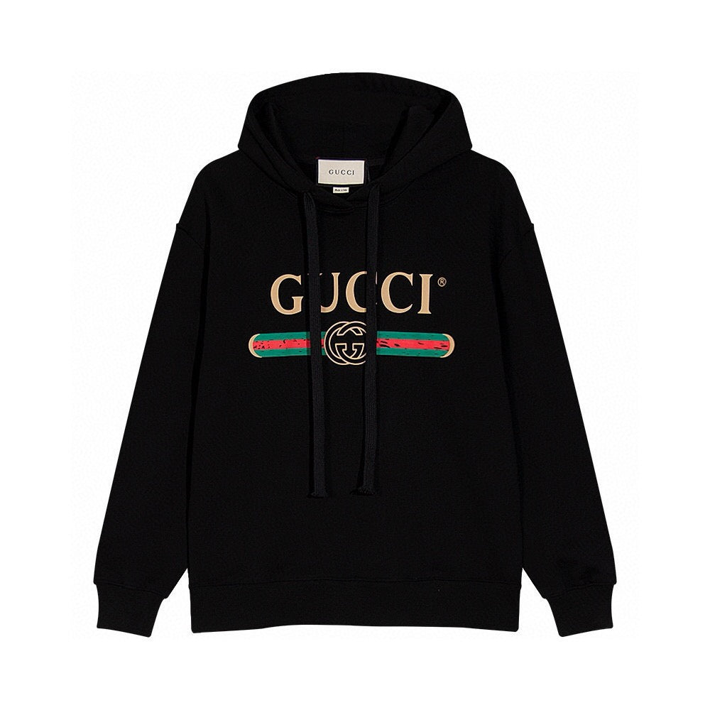 Classic printed letter logo hooded sweatshirt