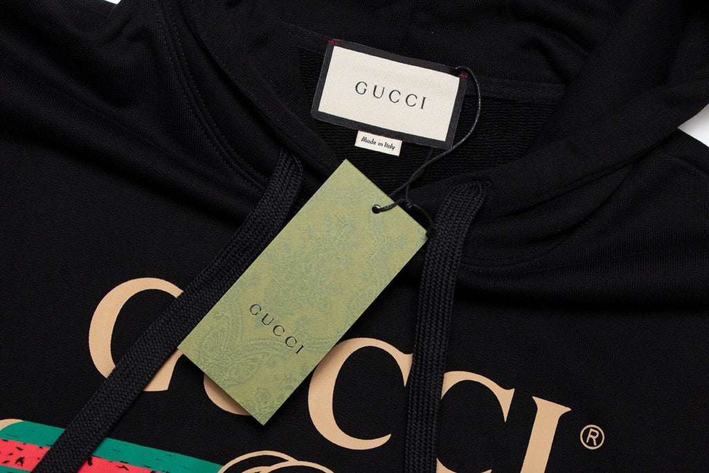 Classic printed letter logo hooded sweatshirt