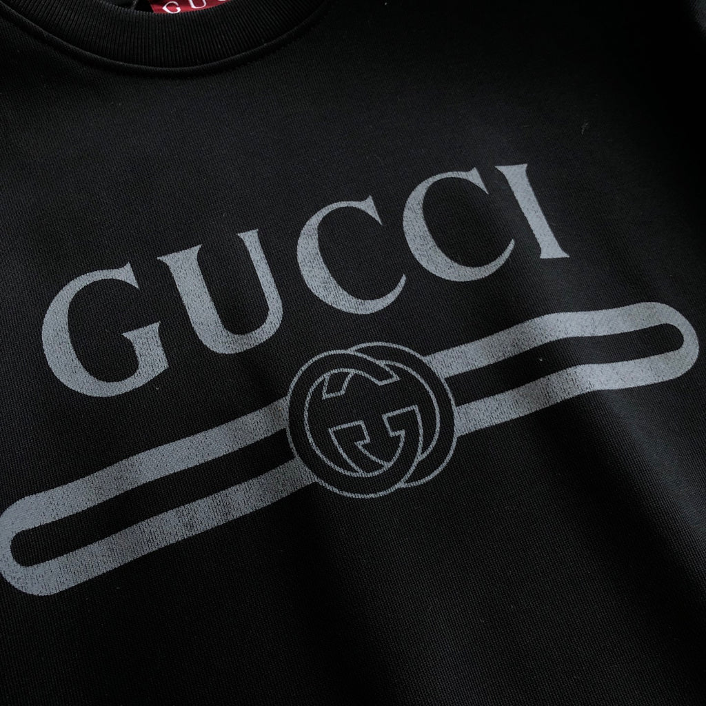 New autumn and winter classic printed logo round neck hoodie