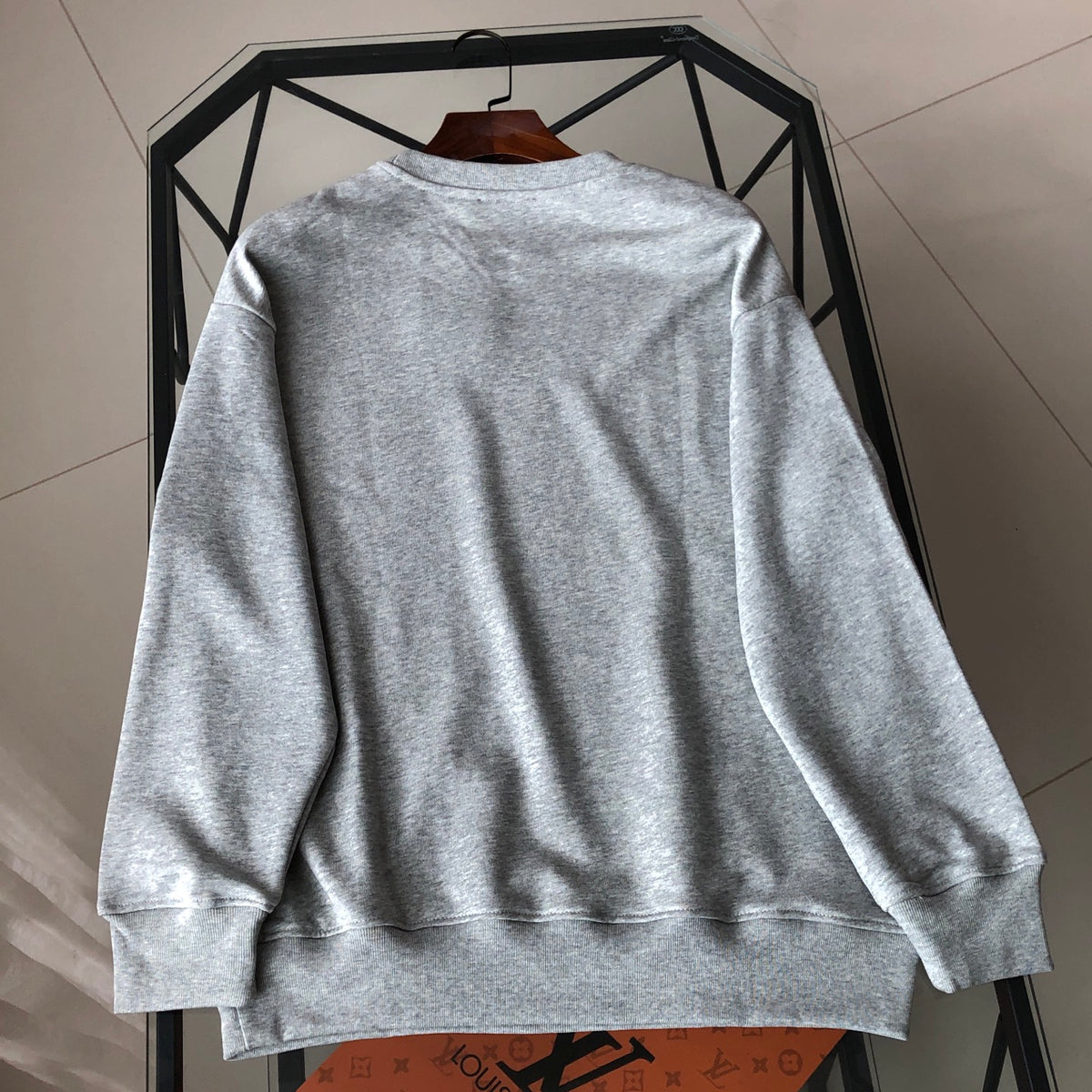 New autumn and winter classic printed logo round neck hoodie
