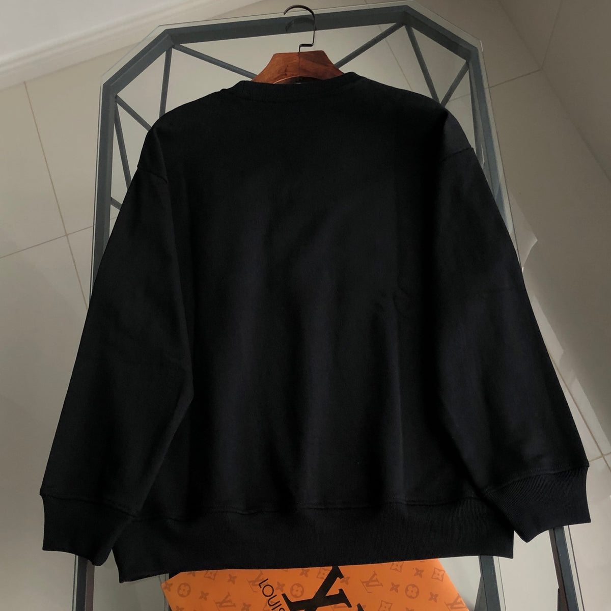 New autumn and winter classic embroidered logo round neck hoodie