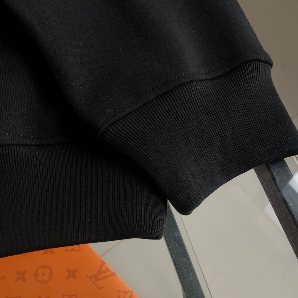 New autumn and winter classic embroidered logo round neck hoodie